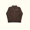 " I'M THE FUTURE " Quarter Zip - Brown